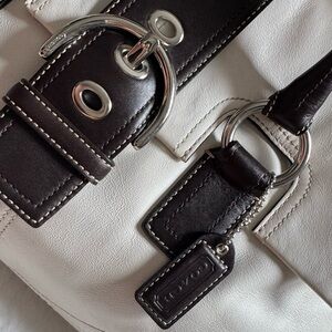 Coach Soho Buckle Flap Satchel Bag + Matching Wallet Leather Authentic